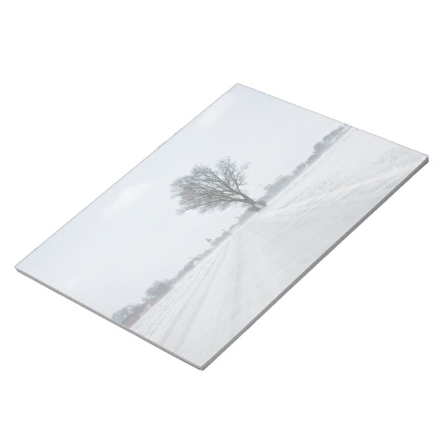 Rural winter road notepad (Angled)
