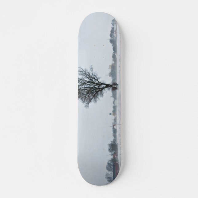 Rural winter road skateboard (Front)
