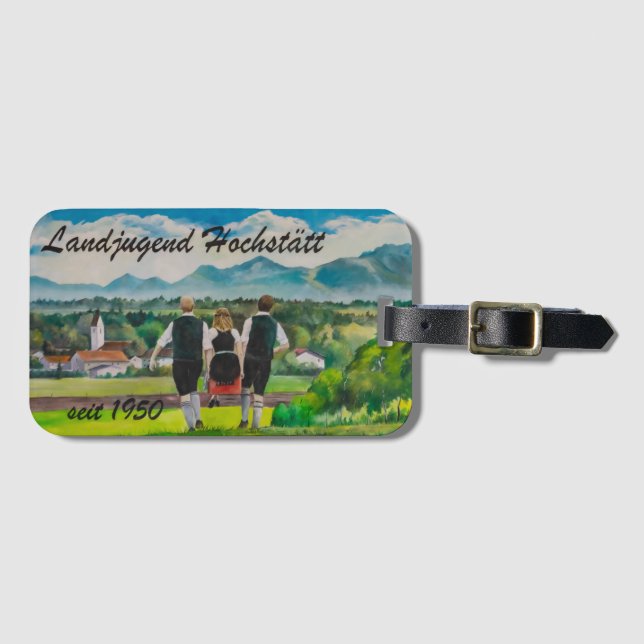 rural youth luggage tag (Front Horizontal)