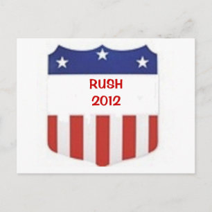 Rush 2012 postcard
