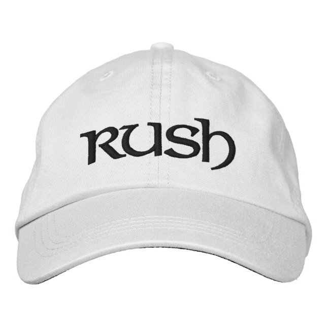 Rush cap for the new greeks/diy font+colour (Front)