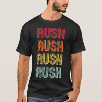RUSH Gift Surname Funny Retro Vintage 80s Birthday T-Shirt