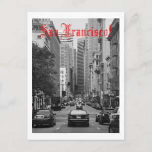rush hour in San Francisco Postcard