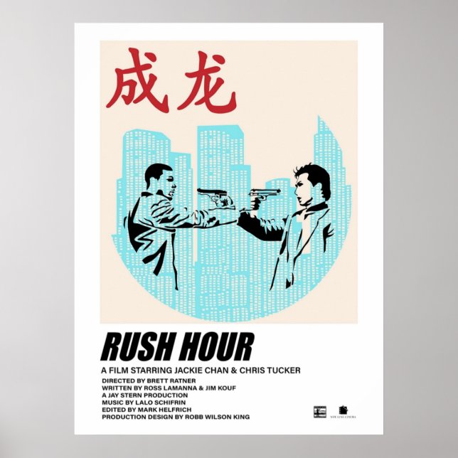 Rush Hour Minimalist Poster (Front)