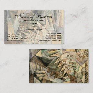 Rush Hour, New York by Max Weber, Vintage Cubism Business Card