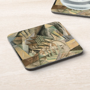 Rush Hour, New York by Max Weber, Vintage Cubism Coaster