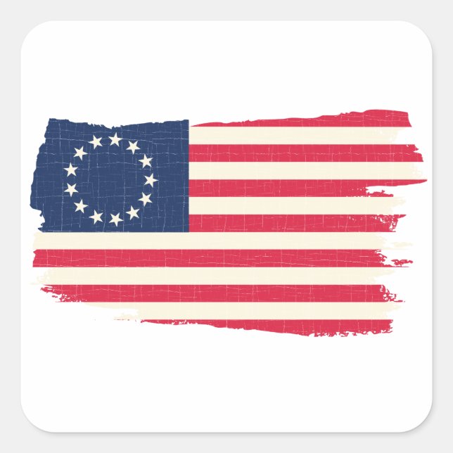 rush-limbaugh betsy ross Flag Square Sticker (Front)