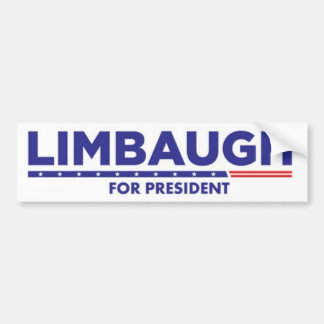 Rush Limbaugh for President Bumper Sticker