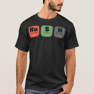 Rush (RuSH) Periodic Table Elements 3 T-Shirt