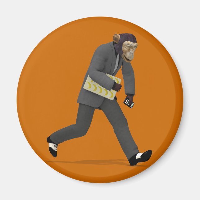 Rush To Monkey Business Magnet (Front)