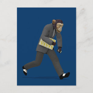 Rush To Monkey Business Postcard