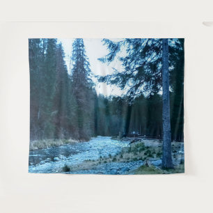 Rushing Mountain Stream – Wild Nature Romania Tapestry