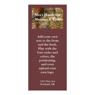 Rushing Rapids with autumn leaves Rack Card
