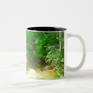 Rushing River under the Trees Mug