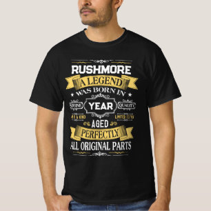 RUSHMORE A Legend Was Born in Year T-Shirt