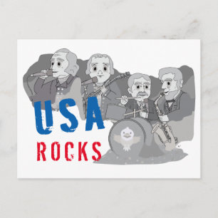 Rushmore Rock Band Postcard
