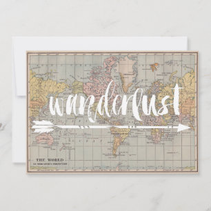Rusic vintage inspired travel postcard