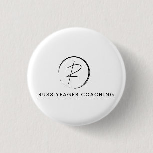 Russ Yeager Coaching Signature Logo 3 Cm Round Badge