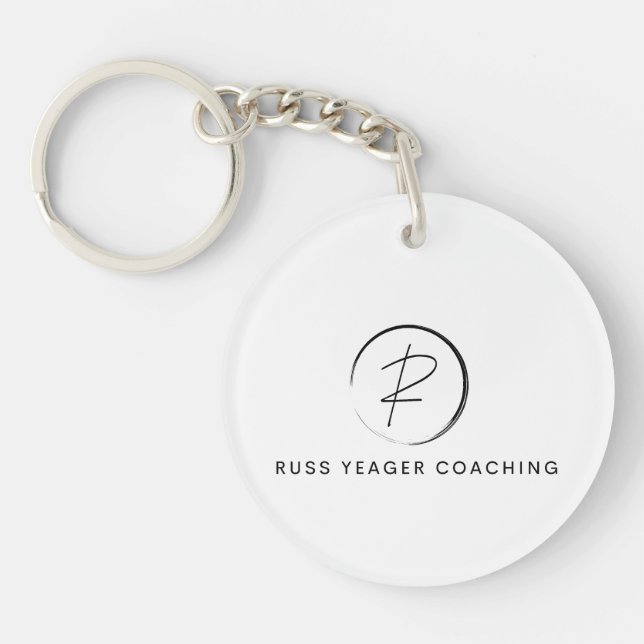 Russ Yeager Coaching Signature Logo Key Ring (Front)