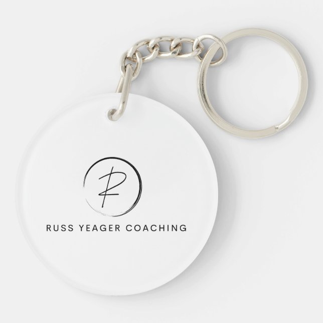 Russ Yeager Coaching Signature Logo Key Ring (Back)