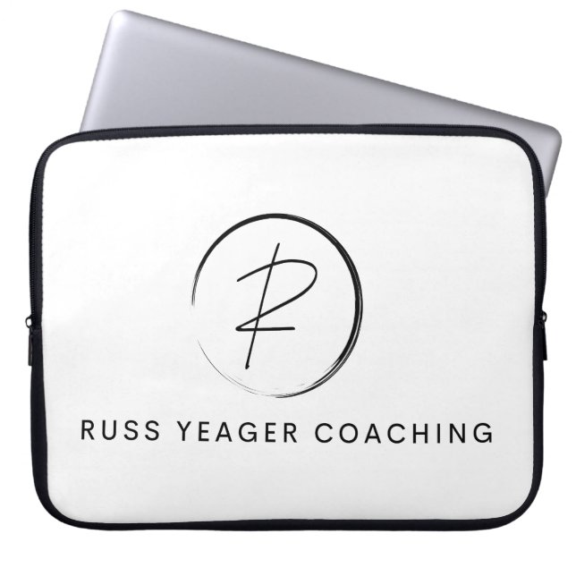 Russ Yeager Coaching Signature Logo Laptop Sleeve (Front)