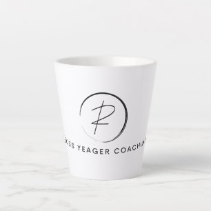 Russ Yeager Coaching Signature Logo Latte Mug