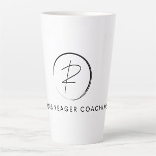 Russ Yeager Coaching Signature Logo Latte Mug