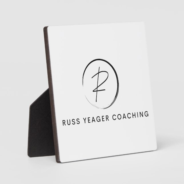 Russ Yeager Coaching Signature Logo Plaque (Front)