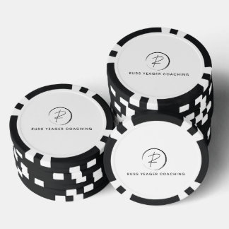 Russ Yeager Coaching Signature Logo Poker Chips