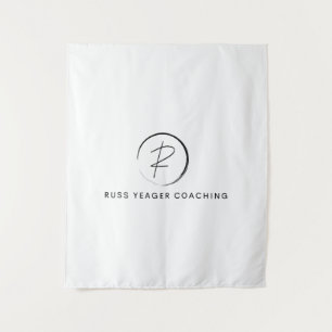 Russ Yeager Coaching Signature Logo Tapestry