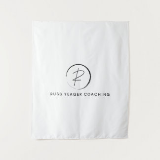 Russ Yeager Coaching Signature Logo Tapestry