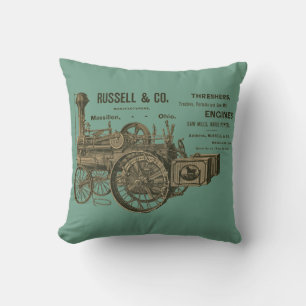 RUSSELL AND COMPANY STEAM TRACTION ENGINE 1889 CUSHION