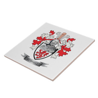 Russell Coat of Arms Tile