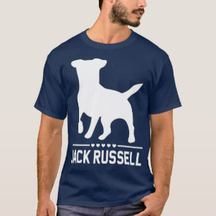 Russell Dog White Silhouette T-Shirt