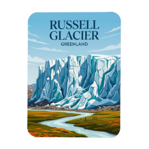 Russell Glacier Greenland Magnet