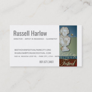 Russell Harlow Festival Business Card