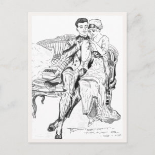 Russell L. Swigert 1917 proposal art Postcard