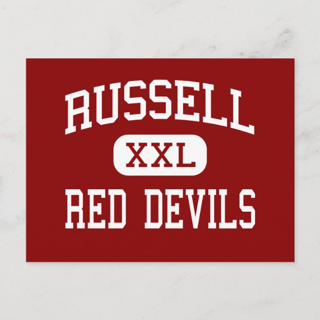 Russell - Red Devils - High - Russell Kentucky Postcard (Front)