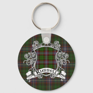 Russell Tartan Shield Key Ring
