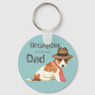 Russell Terrier Dad Key Ring