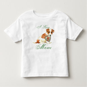 Russell Terrier Heart Mum Toddler T-Shirt