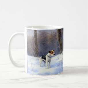 Russell Terrier Let It Snow Christmas Coffee Mug