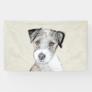 Russell Terrier Rough Painting - Original Dog Art Banner