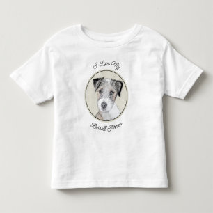 Russell Terrier Rough Painting - Original Dog Art Toddler T-Shirt