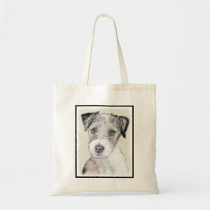 Russell Terrier Rough Painting - Original Dog Art Tote Bag