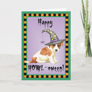 Russell Terrier Witch Card