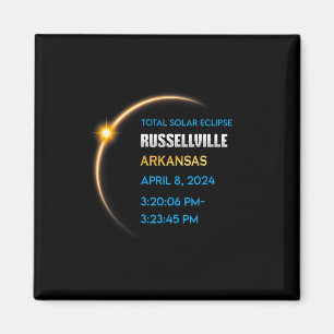 Russellville Arkansas Total Solar Eclipse 2024  Magnet