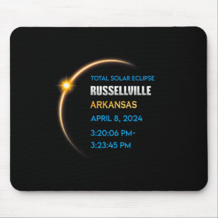 Russellville Arkansas Total Solar Eclipse 2024 Mouse Pad