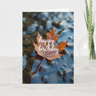 Russet Leaf Special Birthday Card
