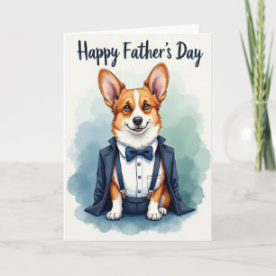 Russet Pup Sweet Fathers Day Card